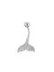 Oxzen Bauchnabel Piercing aus Stahl Silbern