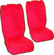 Autoline Car Seat Back 2pcs Towel Red
