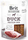 Brit Dog Snack Jerky Protein Bar Duck 80gr