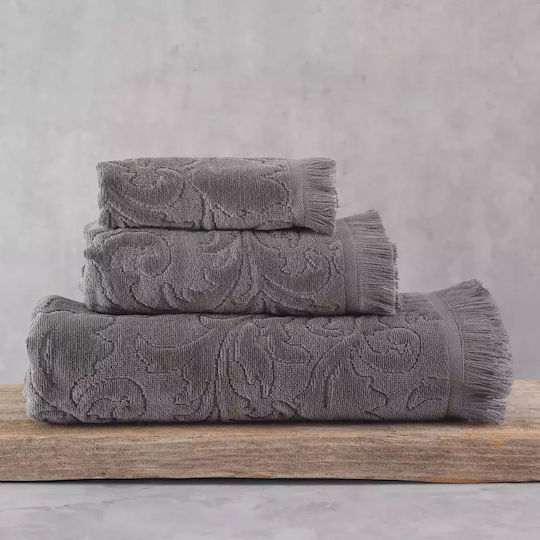 Rythmos Кърпа за лице Sienna 50x90см. Сив Тегло 480гр/кв.м