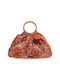 Green Women's Beach Bag 14-0212 Cotton Multicolor