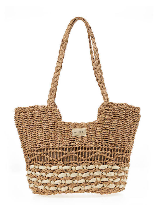 Verde Women's Beach Bag 14-0301 Straw Beige