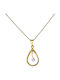 Tropfenförmiger Zirkon-Anhänger Gold K14 P-71379 Gelbgold K14