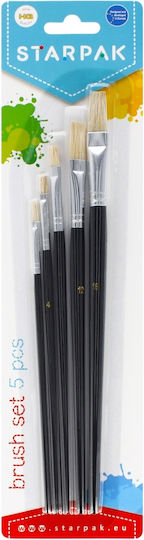 Set 5 pensule de pictură Starpak Robentoys