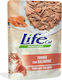 Wet Food for Adult Cats in Pouches with Tuna, Salmon and Rice Diet 70gr