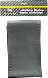 Wevora Car Steering Wheel Cover Tailored with Diameter 37-38cm Leather Gray with Gray Stitching