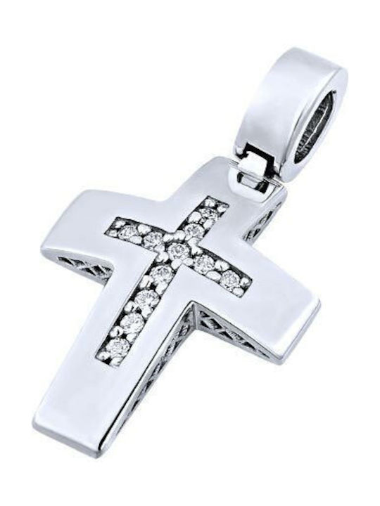 Iris Gold Women's White Gold Cross 14K