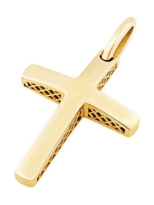 Iris Gold Men's Gold Cross 14K