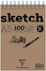 Clairefontaine Sketch Wirebound Pad 100 Sheets ...