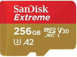 Sandisk Extreme microSDXC 256ГБ Клас 10 U3 V30 A2 UHS-I