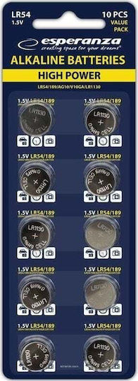 Esperanza Алкални Батерии За часовници LR54 1.5V 10бр