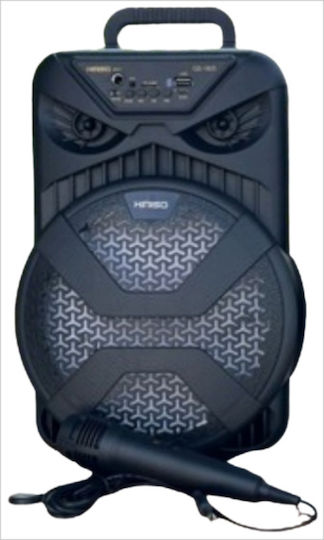 Kimiso Karaoke Speaker with Wired Microphone and Lighting Effects QS-1805 Black