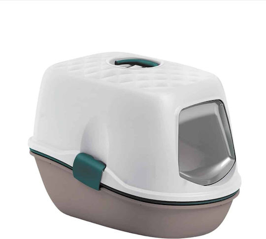 Stefanplast Furba Top Chic Cat Toilet Closed Brown L59 x W39 x H42cm
