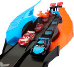 Mattel Glow Racers Launch & Criss-Cross Pistă Mașinuțe Disney pentru 4++ Ani