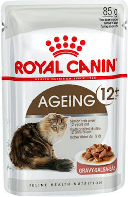 Royal Canin Ageing 12+ Wet Food for Senior Cat in Pouch 85gr 2610010