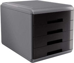 Organizer Mydesk Green-black 4 Drawer 18p4pn