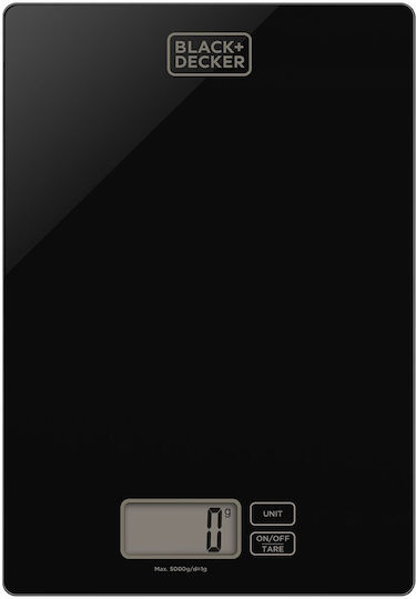Black & Decker Digital Kitchen Scale Up To 5kg Black