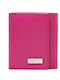 L301 Small Leather Women's Wallet Classic with RFID Fuchsia