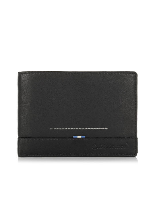 Diplomat Men's Leather Wallet with RFID Black