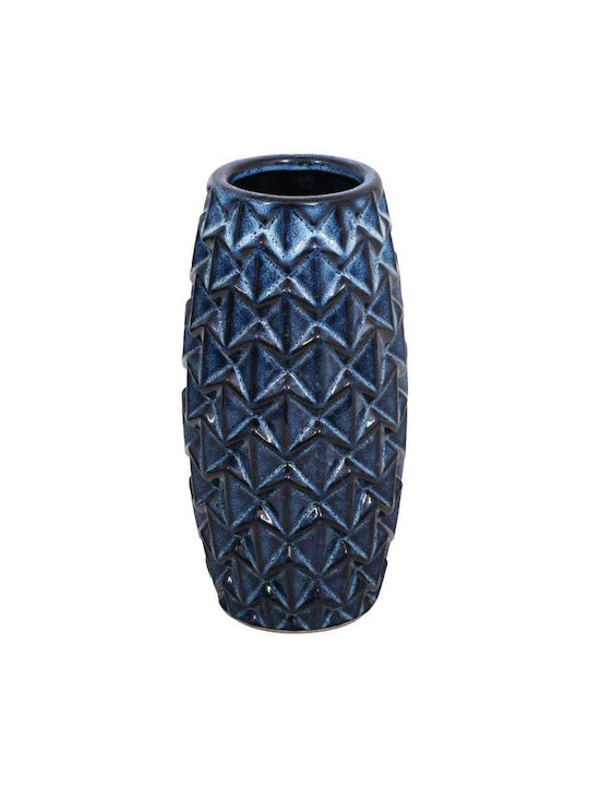 Fylliana Διακοσμητικό Βάζο Keramik Fl22039 Blau 12x12x23cm 1Stück