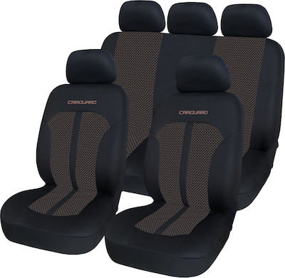 Car Seat Cover Set Polyester Beige