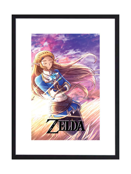 Walls Cadru Pentru Copii Princess Zelda Cu Ramă Neagră Din Lemn 15x20cm