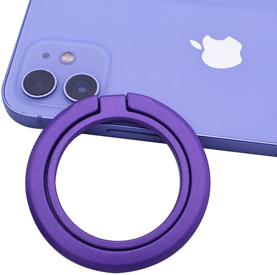Techsuit Magsafe Handy-Ring Mpr3 Runde Form Aluminiumlegierung 3m Lila