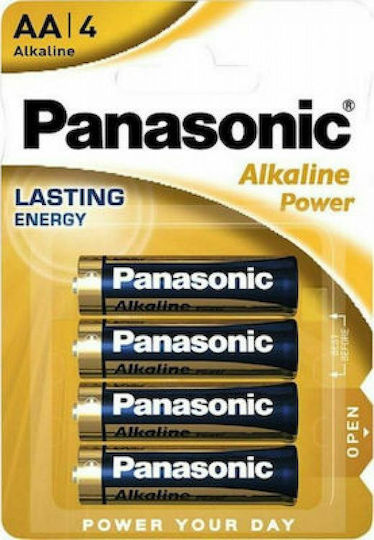 Panasonic Αλκαλικές Μπαταρίες AA 1.5V 4τμχ