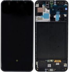 Samsung A505f Galaxy A50 Frontcover + Lcd + Touch Black Original Service Pack