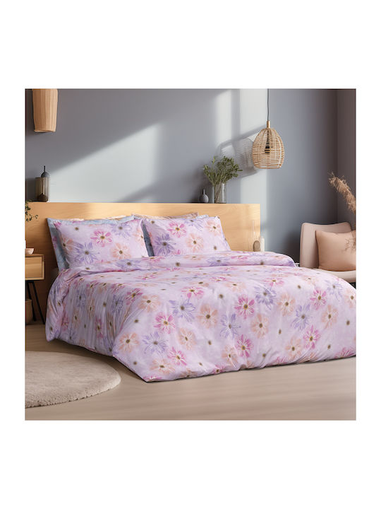 Beauty Home Quilt Set Single 160x240cm Pink 3pcs