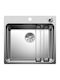 Blanco Etagon 500-IF Ένθετος Νεροχύτης Inox Σατινέ Μ54xΠ50cm Ασημί