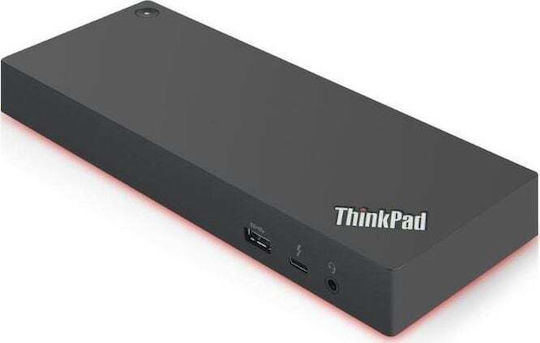 Lenovo ThinkPad Dock / Thunderbolt 3 / USB-C Docking Station με HDMI/DisplayPort 4K Ethernet Μαύρο