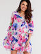 Awama Dress with Ruffle colorful