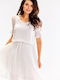 Awama Dress White