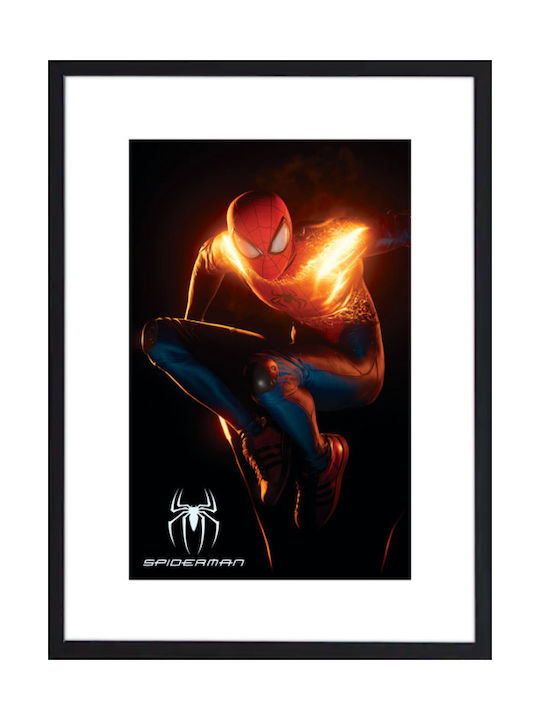Walls Детска Рамка Litghning Spiderman от Дърво 30x40бр