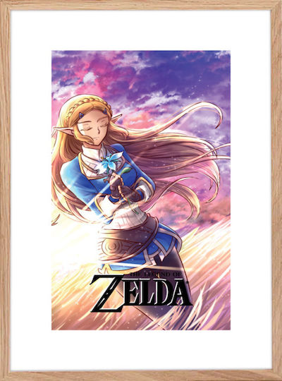 Walls Детска Рамка Princess Zelda от Дърво 60x90см