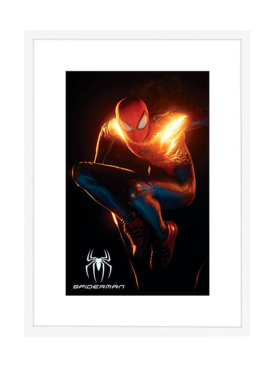 Walls Детска Рамка Litghning Spiderman от Дърво 30x40бр
