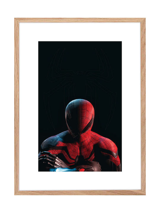 Walls Kids Wall Art Spider Man Framed Wooden 15x20cm