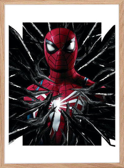 Walls Kids Wall Art Spiderman Venom Wooden Framed 30x40cm