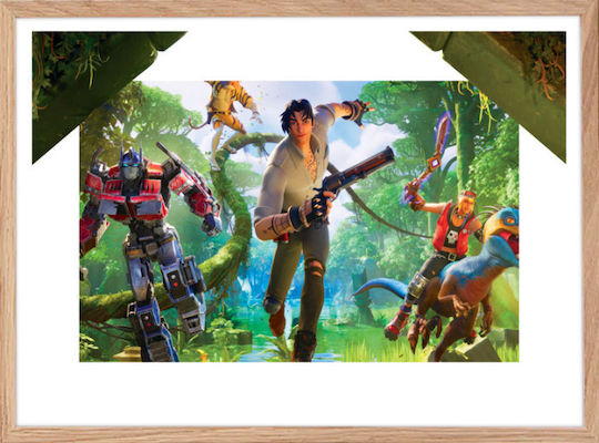 Walls Kids Framed Wall Painting Fortnite Battle Royale 70x50cm