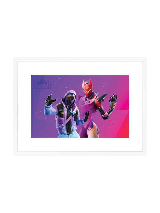 Walls Kids Framed Wall Painting Danger Zone Fortnite 70x50cm