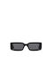 Off White Sunglasses with Black Plastic Frame and Black Lens OERI127 1007