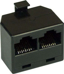 Inline Cable Gniazdo Isdn Rack 1x Rj45 Męski 2x Rj45 Żeński W O Terminal Resistor 69934