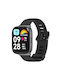 Silicone Flat Holes Strap for Xiaomi Redmi Watch 3 Active Black