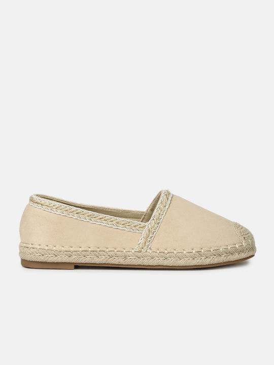 InShoes Women's Synthetic Leather Espadrilles Beige