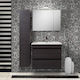 Mabo Katarina 60 Waschtisch mit Waschbecken mit Licht Glanzlack Melamine