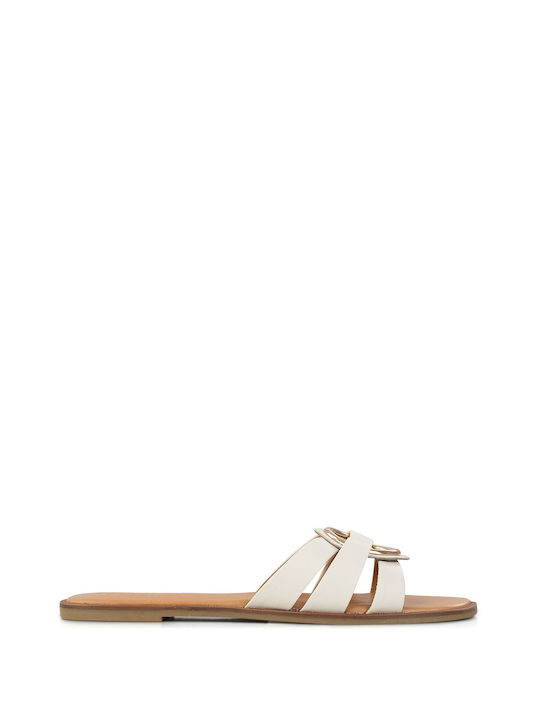 Inuovo Women's Flat Sandals in White Color