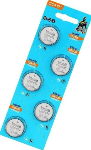 Vinnic Lithium Batterie 3V CR2430 5 Stück