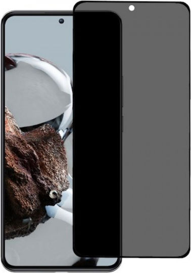 Mobealo 5D Privacy Full Face Glass Compatible with Xiaomi Redmi Note 13 Pro 5G