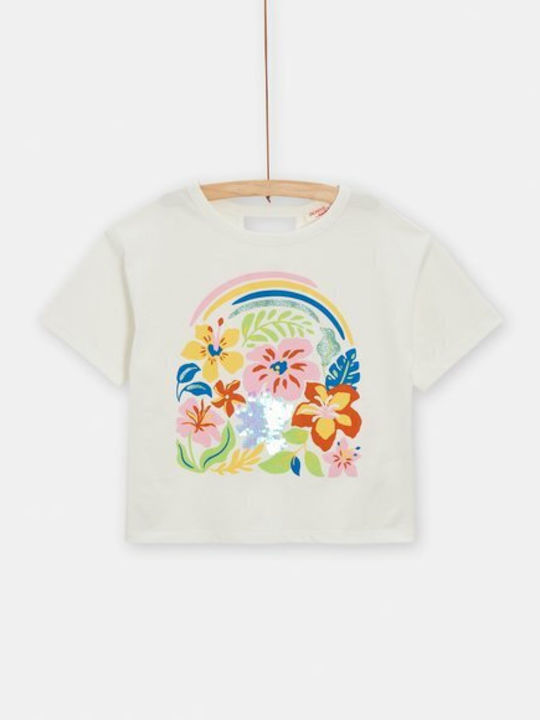 Dpam Kids Blouse Short Sleeve Ecru